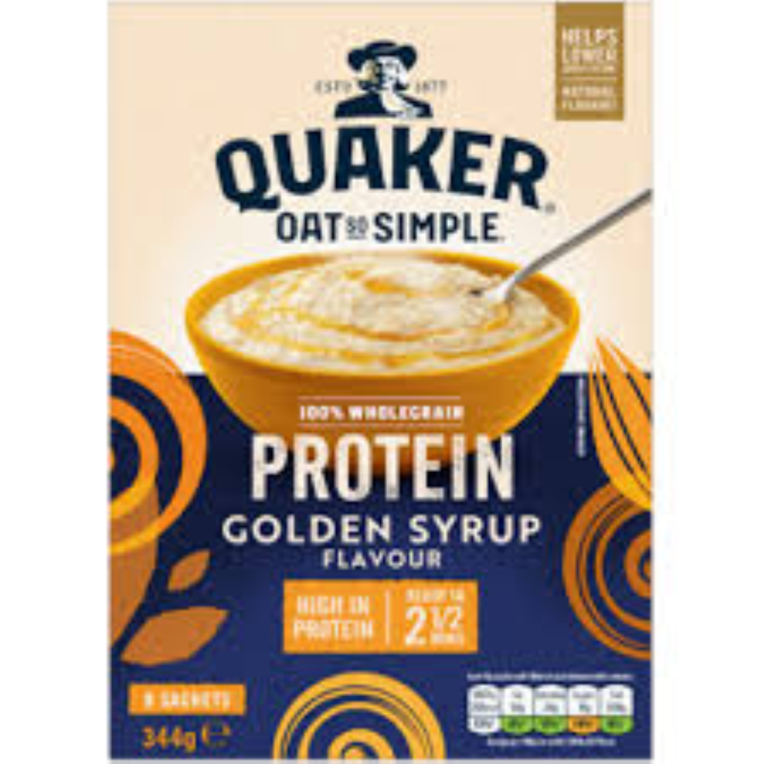 QUAKER PROTEIN GOLDEN SYRUP 344G